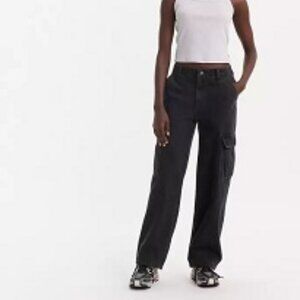 LEVI'S Women's Mid-Rise '94 Baggy Straight Cargo Jeans